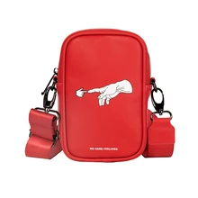 Kiitos Life original rectangle PU leather women messenger bags suitable for most of phones(FUN KIK ) kiitos life originally designed practical day clutch hand bags with alloy in music series fun kik