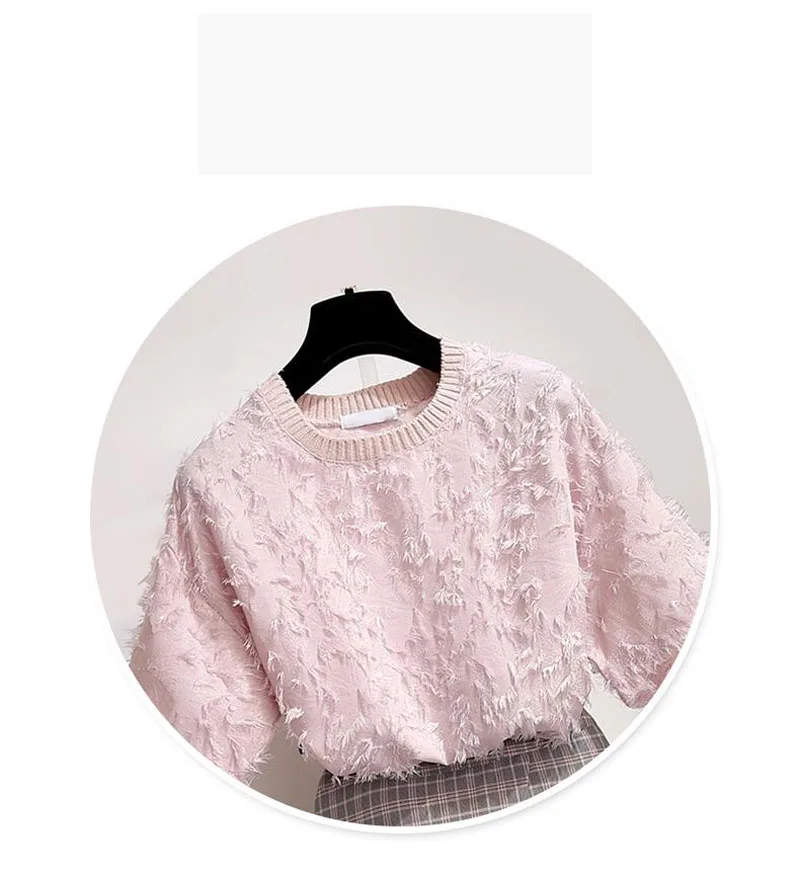 Французский стиль женские комплекты розовая футболка и сетчатая юбка женские комплекты