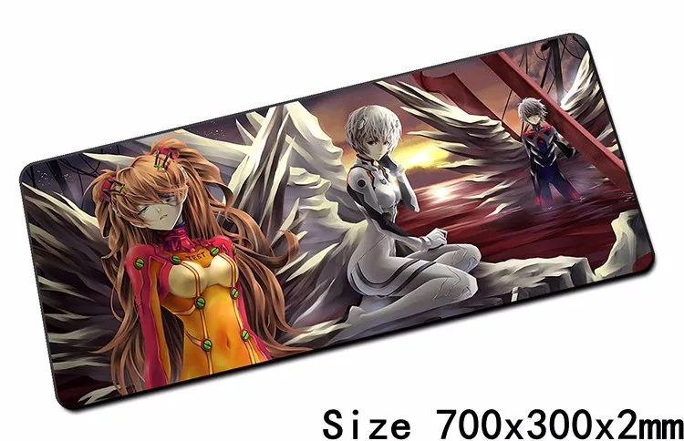 Neon Genesis Evangelion Коврик для мыши, лучший игровой коврик для мыши 700x300 мм, геймерский коврик для мыши, коврик для мыши, клавиатура, компьютерная мышь, ноутбук, игровые коврики