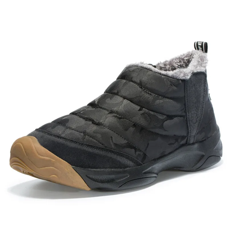 

Christmas Winter Boots Fashion Shoes Men Casual Shoes Ankle Snow Boots Couple Shoes Anti-skid Warm Cotton Flats Botas Hombre