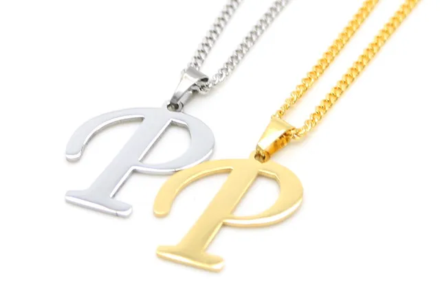 zidom 24k gold platede letter p initials for lovers stylish pendant p letter