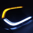 new arrival led drl daytime running light driving light fog lamp for chevrolet chevy sonic aveo 2014-15 with yellow turn light