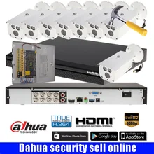 Dahua HD 8 канала 2MP видео CCTV Системы 8CH Full HD 1080 P ИК HDCVI 8 шт. Наружная цилиндрическая Камера DH-HAC-HFW1200D комплект