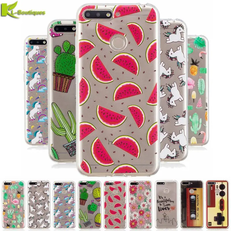 

Honor 7C Case on For Huawei Honor 7C 7 C Cases For Huawei AUM-L41 Fundas 5.7" Ultra Thin Clear Soft Silicone Back Cover Coque