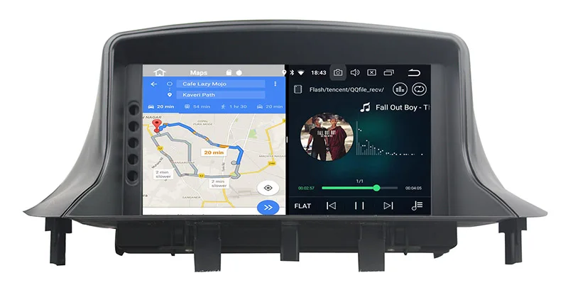 Belsee Android 8,0 2 Din автомагнитола Стерео gps Bluetooth WiFi Авторадио dvd-плеер для Renault Megane MK3 3 Fluence 2009