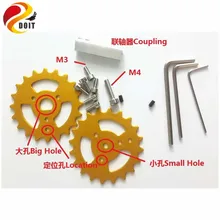 Официальный DOIT 4 шт. TW-09 металлический руль для робота танка шасси автомобиля DIY RC трек гусеничный Гусеничный