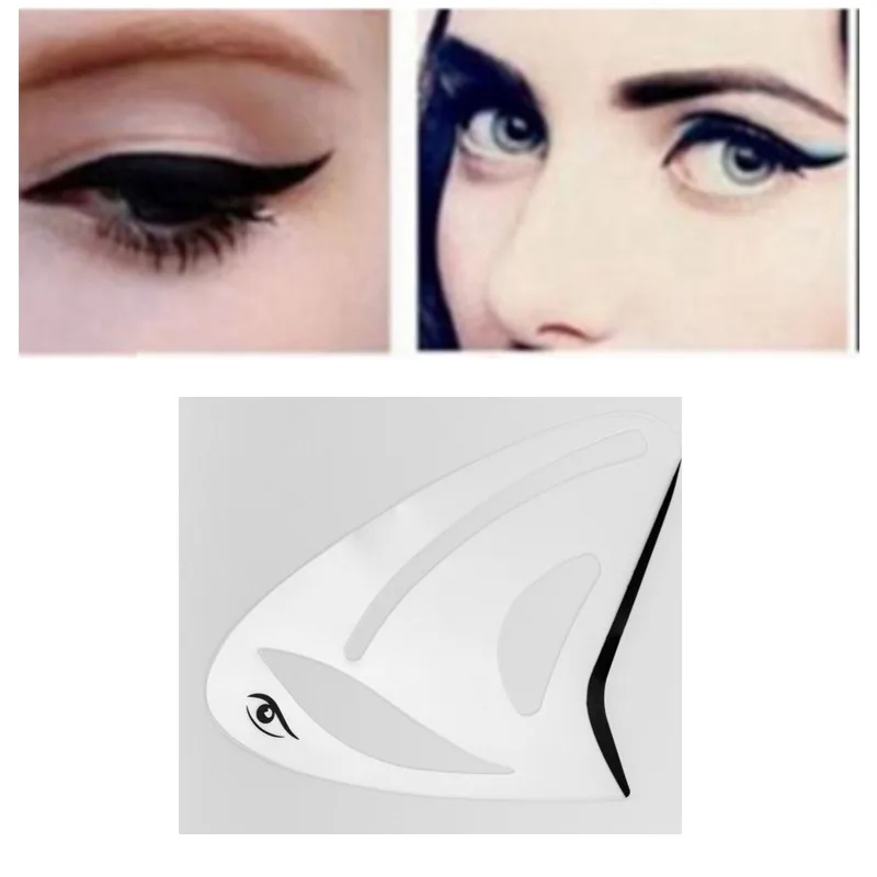 

1pc Multifunction Eyeliner Stencils Cat Eye Stencils Eyeshadow stencils Eye Models Quick Makeup Auxiliary Tools Free Shipping