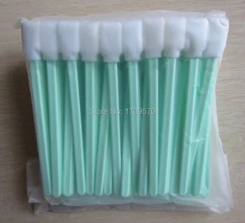 

(50 pcs/pack) foam tip clean swab with green plastic handle