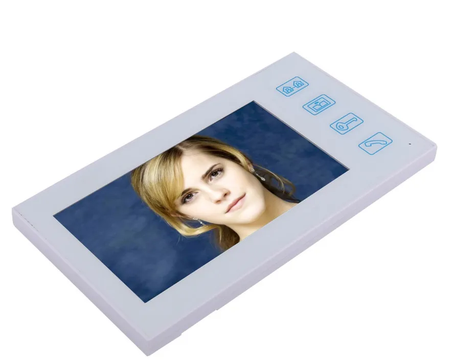 SmartYIBA 7 "3 белый проводной wi-fi-отпечаток пальца RFID пароль видео дверь домофон запись Системы открытый Камера + пульт