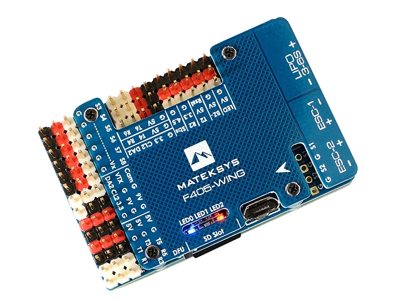 

Matek MatekSys F405-WING STM32F405 Flight Controller Control With INAVOSD MPU6000 BMP280 /Support Fly Wing Fixed Wing