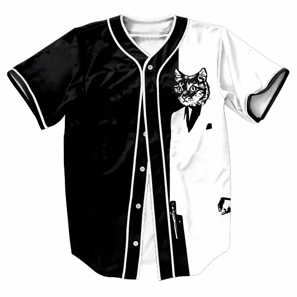 black and white jersey baseball