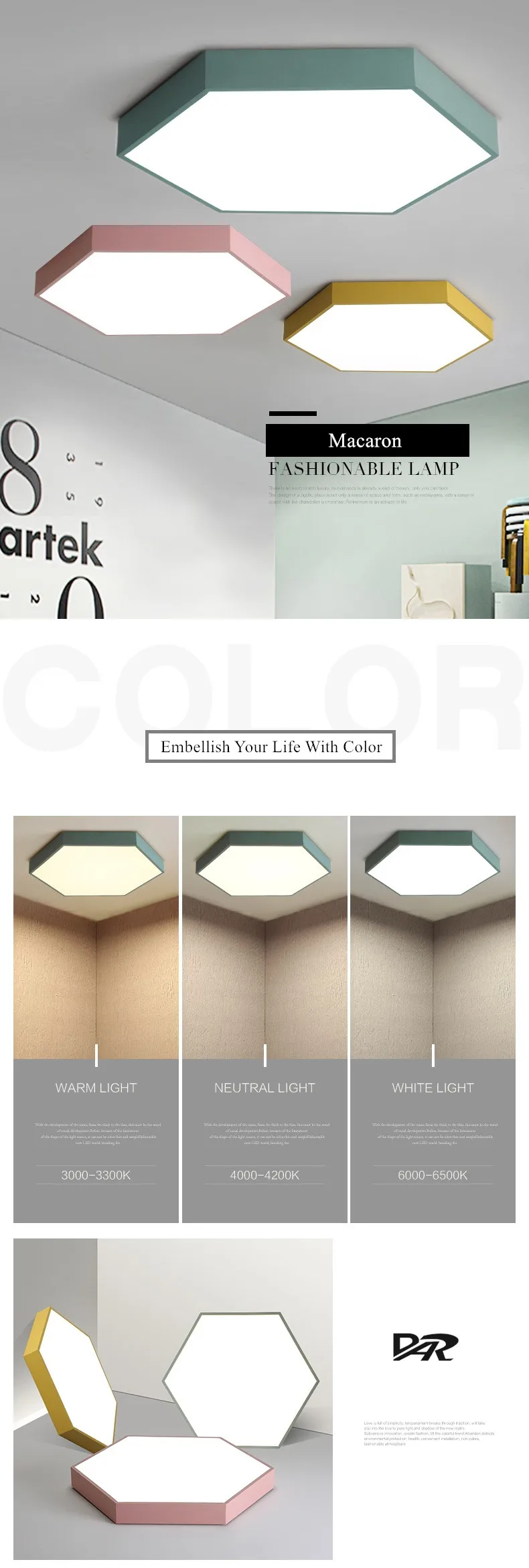 modern led ceiling lights for living room acrylic lampshade lamp fixtures 2