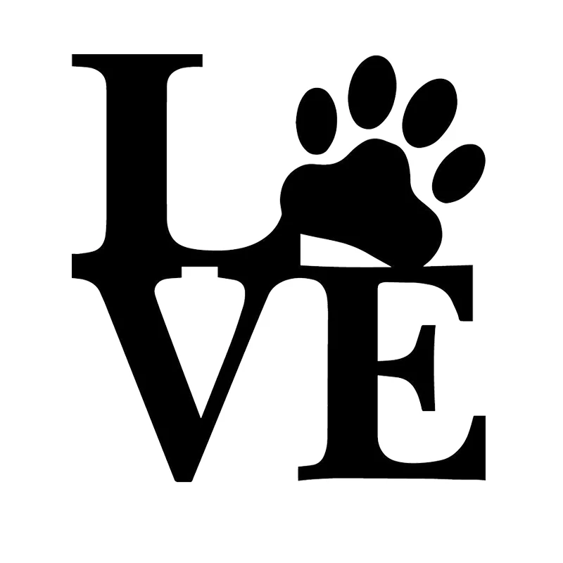 Download Love Paw Animal Pet Dog Cat Cute Sticker For Car Windshield Truck SUV Bumper Door Laptop Kayak ...