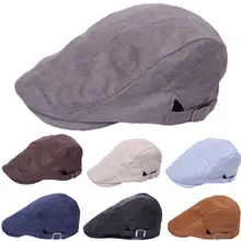 Классический Мужской Хлопковый саржевый берет Кепка Утконос Бейкер Кабби плоский Гольф головной убор для водителя CSHAT0083