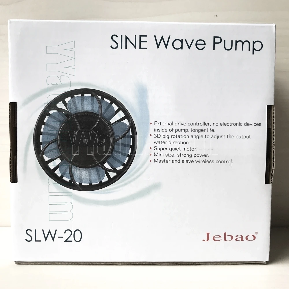 Jebao WI-FI SOW-5M SLW-10 SLW-20 SLW-30 SOSINE волна потока Wavemaker супер тихий мощный Коралловый Риф Морской насос 4000-10000-16000LPH