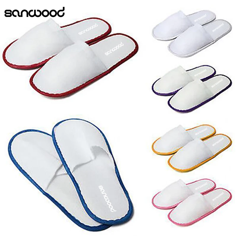 1 Pair Unisex Guesthouse Hotel Slippers Spa Guest Disposable Slippers