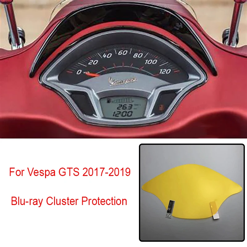 

For Vespa GTS 2017 2018 2019 Motorcycle Cluster Scratch Protection Film Anti Blue Light Blu-ray Protector Film