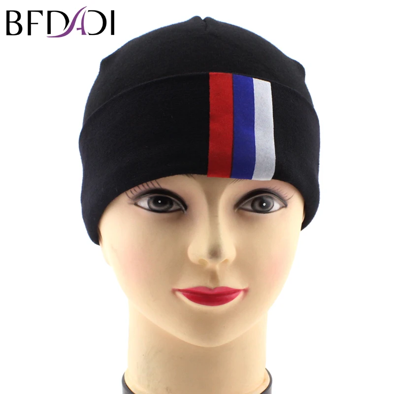 Buy 2018 New arrival men and women line cap hat knitted cap set of head caps