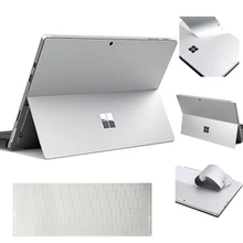 Серебряная наклейка для ноутбука microsoft Surface Pro 4 Bubble Free съемные наклейки с ультра тонкой прозрачная клавиатура из ТПУ кожи США Макет