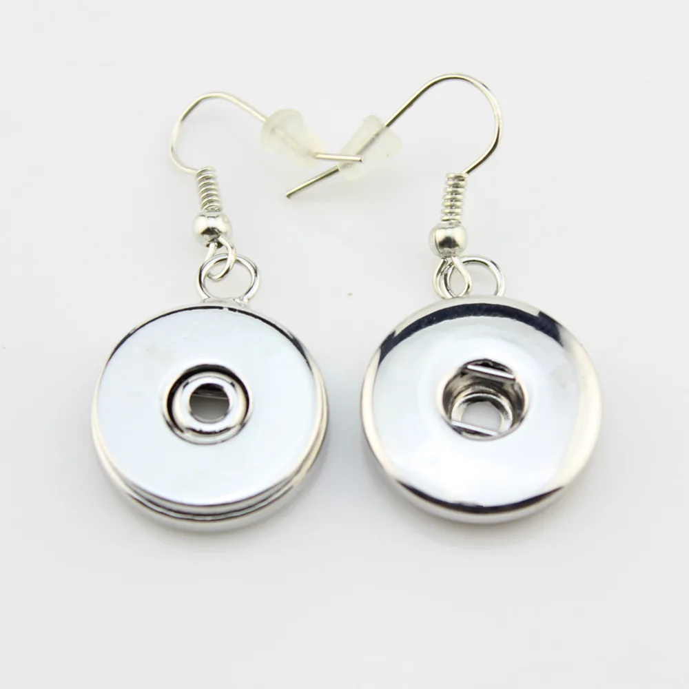 10 pairs 18mm snap button earrings with pearl fashion women dangle earringsin Drop Earrings