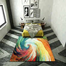 Ковер с абстрактным рисунком в спальной комнате, ковры для современной гостиной, картина маслом, коврик для дома, декоративный прямоугольный прикроватный коврик