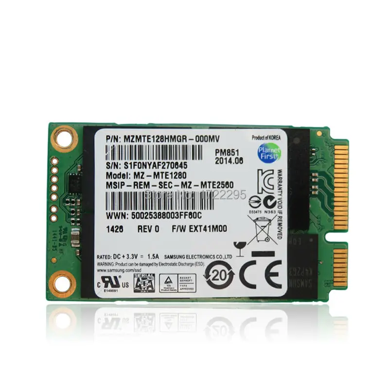  Neue Original für Samsung PM851 128G MSATA3 notebook Mini solid-state festplatte MSATA SSD solid st