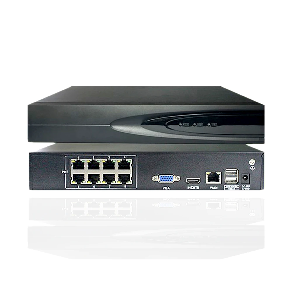 YiiSPO 8CH H.265 POE NVR играть и plug 48 V 802.3af 4 K 5.0MP 1080 P видеонаблюдения NVR видео безопасности удаленного просмотра видеонаблюдения Onvif P2P