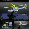 4D Assembly Airplane Helicopter Model SR-71 AH-64 F-16 F-22 F-117A Collection Puzzle Figure Toy 4