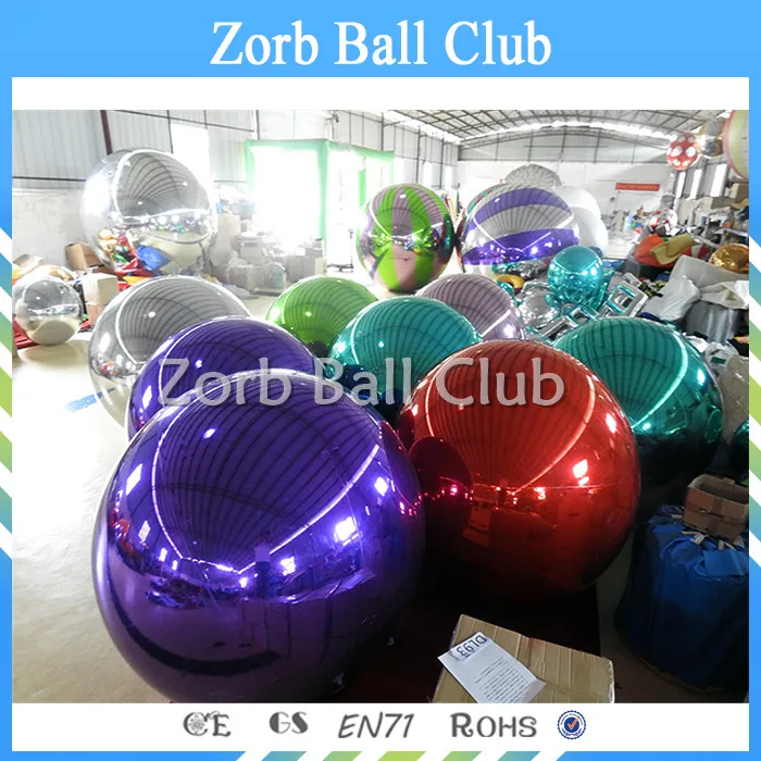 

Free Shippinghigh Supplying Giant 2m Diameter Decorate Inflatable Mirror Chrome Balls, Party Decorate Balloon for Hanging