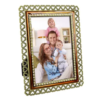 

Giftgarden 4x6" Brown Zinc Alloy Classic Heart Photo Frames Picture Frame Table Decoration Home Decor Gift House Warming Gift