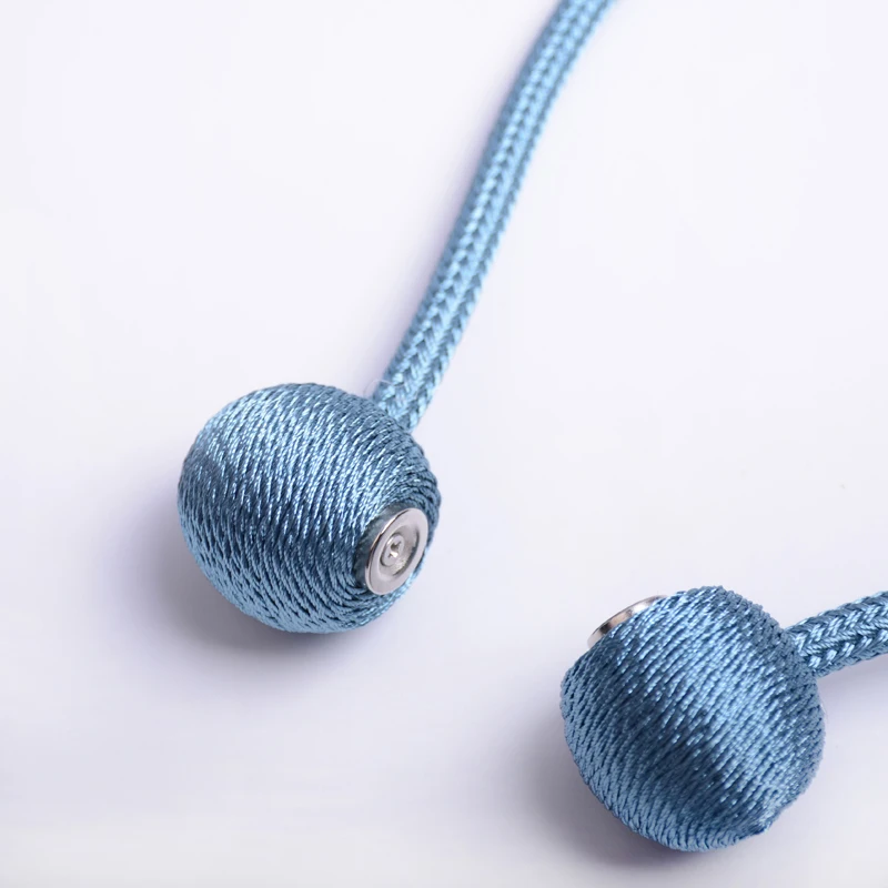 1 PC Upgraded Strong Magnetic Curtain Tieback Decorative Headset Shape Rope Curtain Holdbacks Convenient Drape Tie Backs