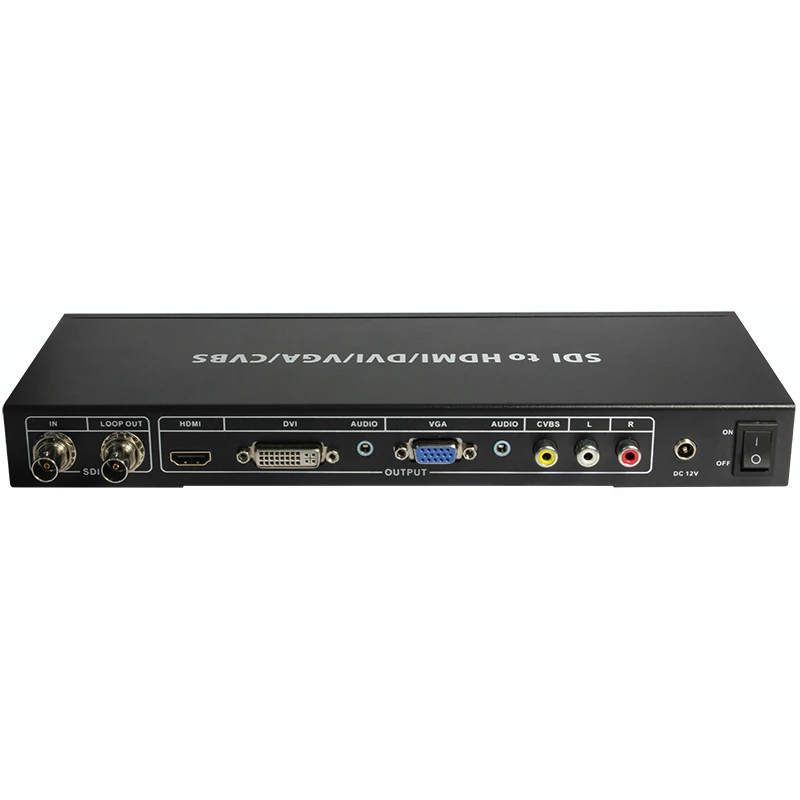 3G SDI ко всем скалер конвертер Loop Out позволяет к DVI VGA HDMI CVBS композитный порт Дисплей