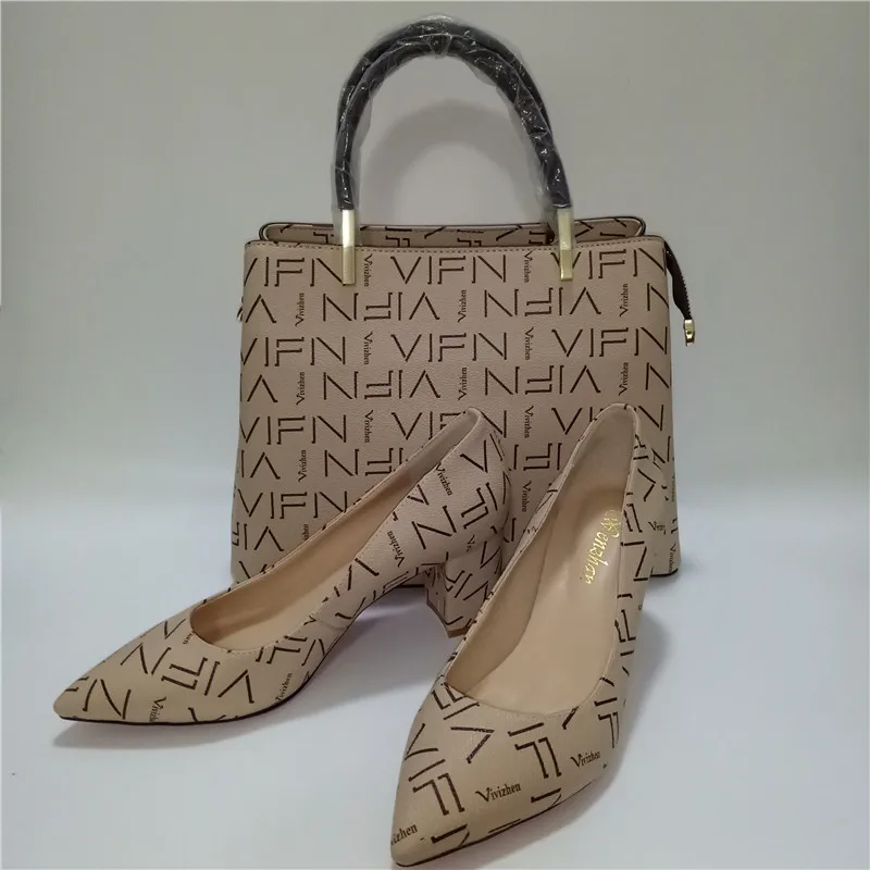 WENZHAN 2019Top Quality Soft Shoes Customed Heel Office Lady Shoes Match Well Fashion Medium Handbag Sets Factory Direct A93-8 WENZHAN 2019Top Quality Soft Shoes Customed Heel Office Lady Shoes Match Well Fashion Medium Handbag Sets Factory Direct A93-8