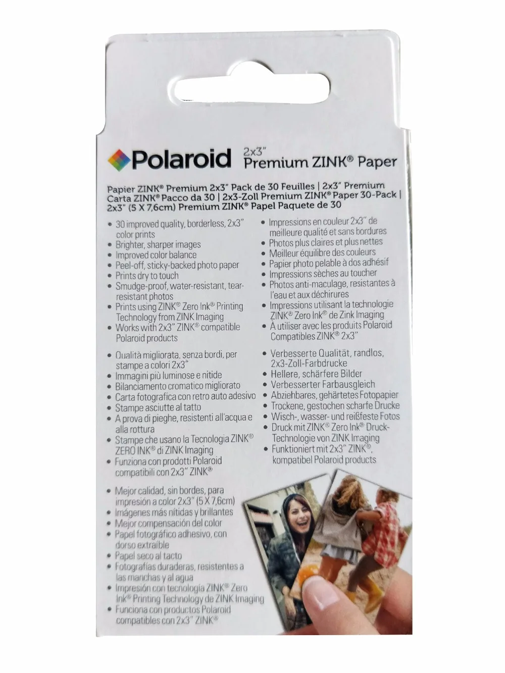 Премиум ZINK paper 2*3 ''для мгновенной фотокамеры Polaroid Z2300 Snap Touch Zip Pinter Socialmatic Instagram Photo paper