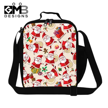 

Santa Claus Lunch Box Children Thermal Insulated Food Container Kids Lunch Bag Christmas Gifts Portable With Zipper Bento Bag