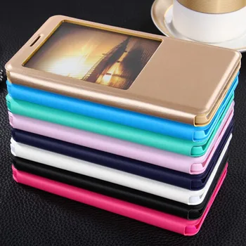 

10x For Huawei Ascend Mate 7 Smart View Case cuto Sleep Wake Up Function Leather Case Flip Cover Shockproof Stand Holster Shell