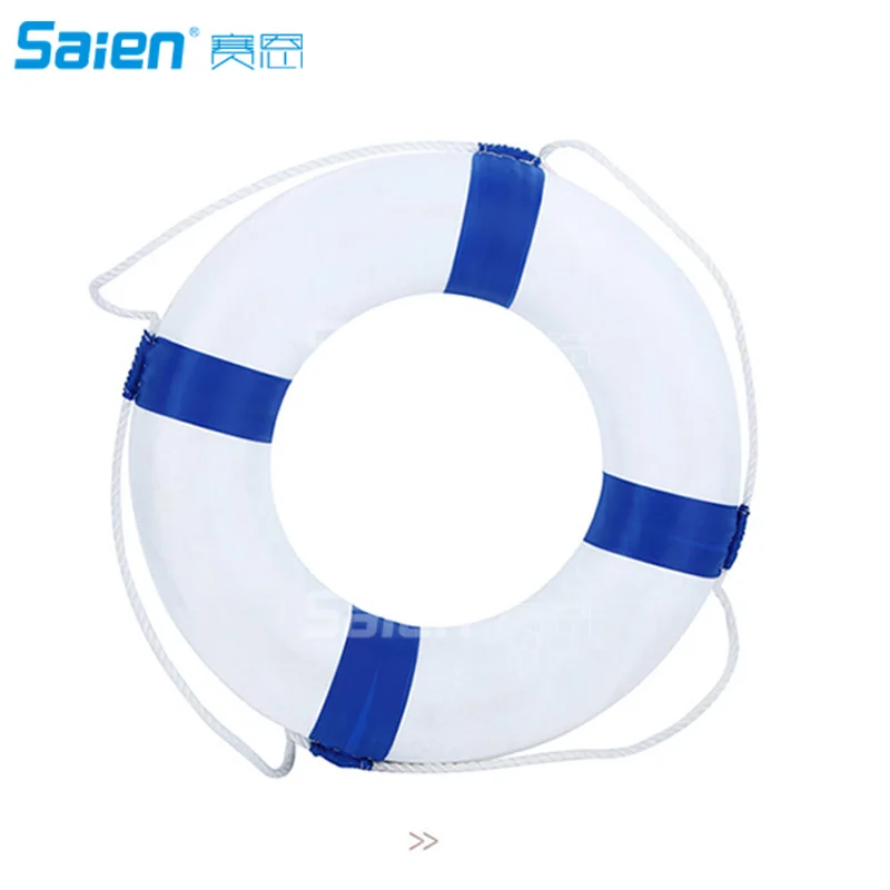 52 см/20,5 дюйма Диаметр плавающий пенопласт кольцо Buoy плавание ming бассейн безопасное спасательное устройство W/нейлоновое покрытие ребенок взрослый - Цвет: Синий