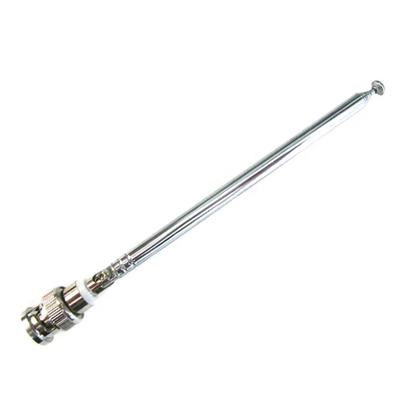 TV Antennas FM Radio Antenna BNC Connector Telescopic Aerial ,3.5mm Male Jack External Antenna Signal Booster For Mobile Phone