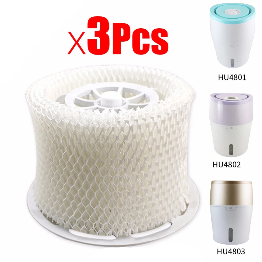 Лучший 3 шт. Оригинальный OEM Увлажнитель воздуха Запчасти фильтр бактерии и весы для Philips HU4801 HU4802 HU4803 HU4811 HU4813 увлажнитель
