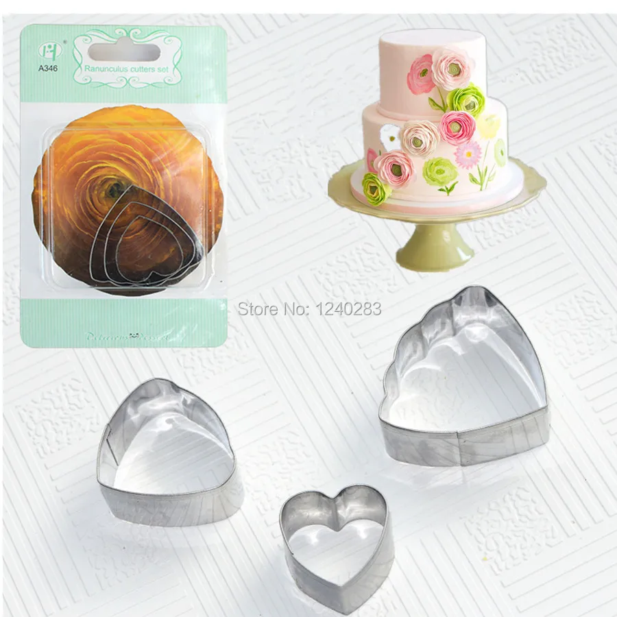 Fondant Cake Decoration Floral petal cutter gum paste flower Cutter