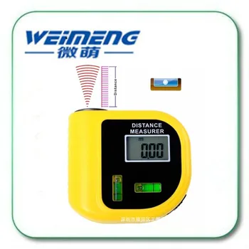 

Weimeng brand high quality 18m 70*40*40mm Ultrasonic rangefinder with horizontal ruler 12V voltage & infrared laser rangefinder