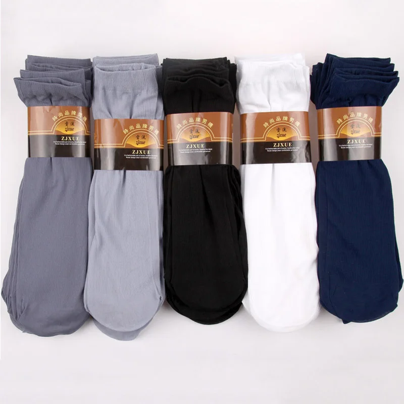 

3 pairs/ pack Men stockings 2016 Hot very light Silk stocking men's thin section socks short strip socks wholesale