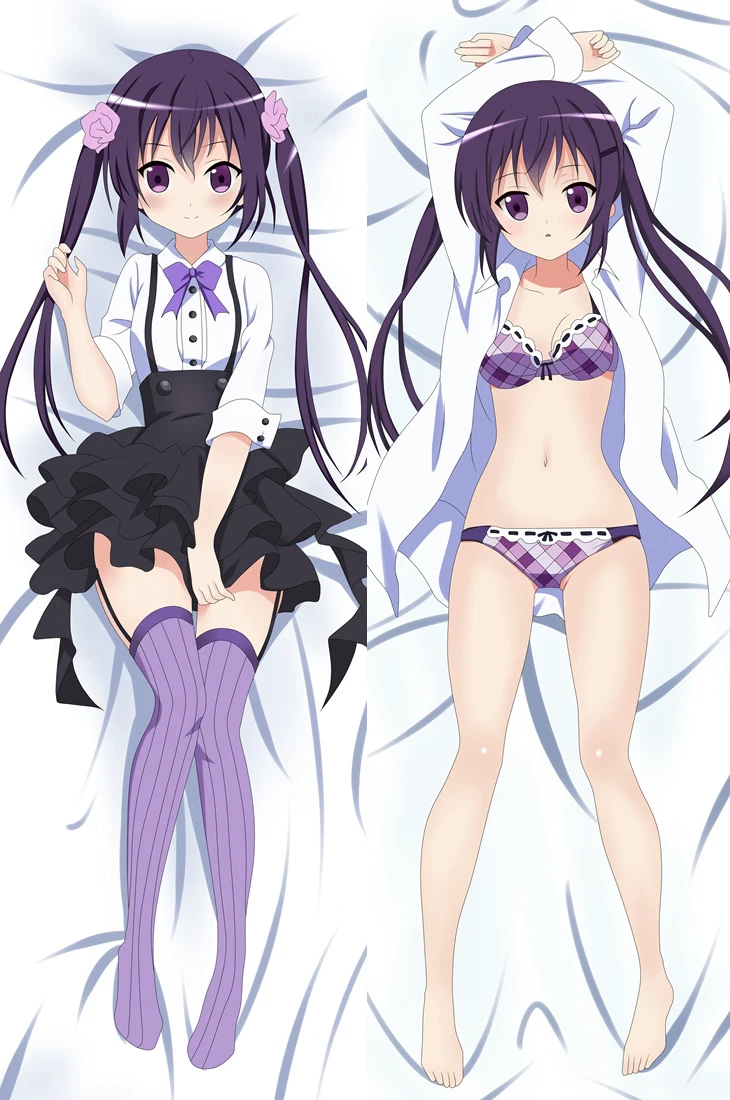 Аниме-это заказ кролика? Gochumon wa Usagi Desu ka? Hoto Kokoa Kafuu Chino Подушка «Dakimakura» обнимающая наволочка - Цвет: 66006