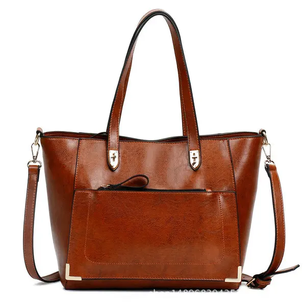 

BILLETERA New Women Oil Wax Pu Leather Shoulder Messenger Cross Body Bags