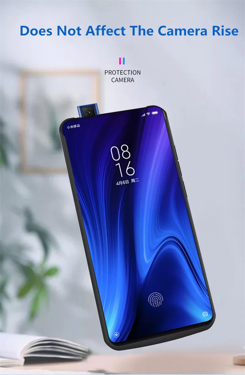 Внешний внешний аккумулятор для Redmi Note 8 K20 Pro, зарядное устройство, чехол s, запасная мощность, мягкий чехол на заднюю панель для Xiaomi MIi CC9 CC9e 6500mAh