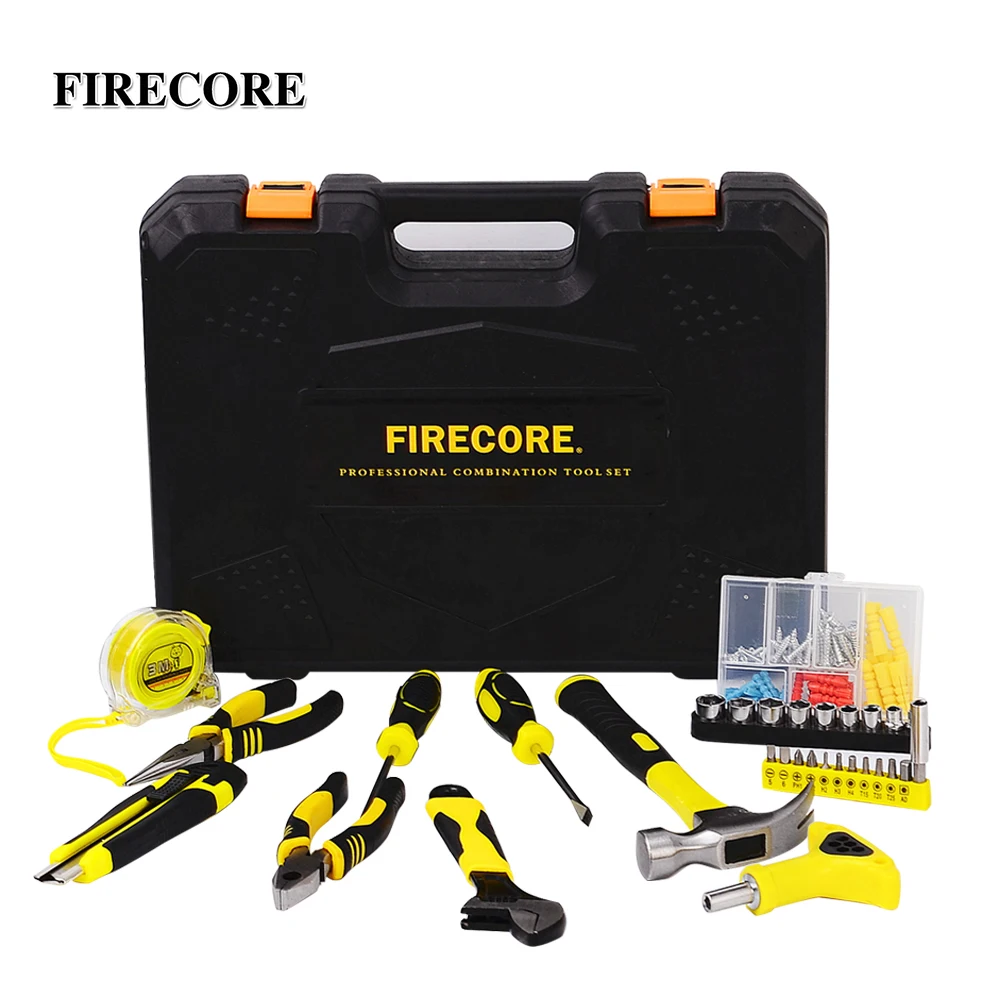 

FIRECORE 104 Pcs Socket Wrench Screwdriver Auto Household Hand Tools Set With Storage Case Mixed Tools