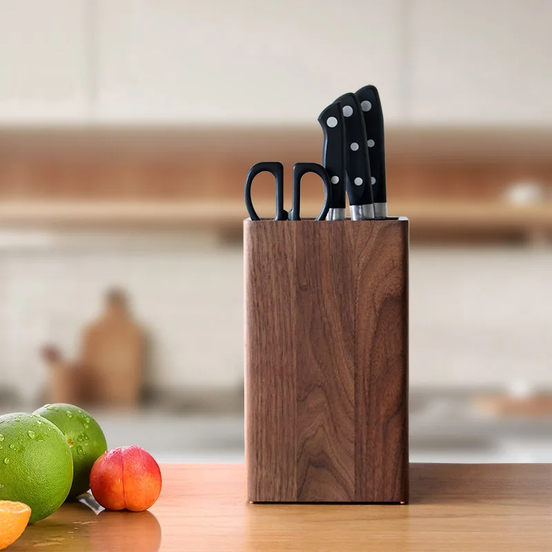 Япония Стиль подставка для кухонных ножей Полка Стеллаж для хранения бамбуковый нож блок инструментальная рамка режущий подставка для инструмента набор ножей для повара