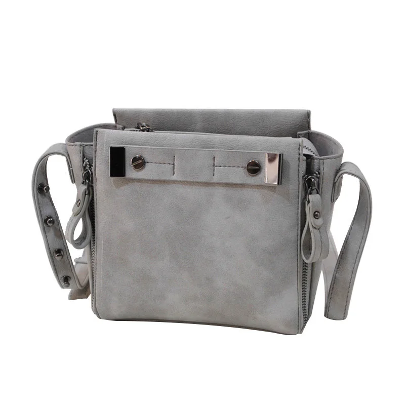 Simple Fashion New Korean Style Small font b Handbag b font Nubuck Leather Side Zippers Cheap