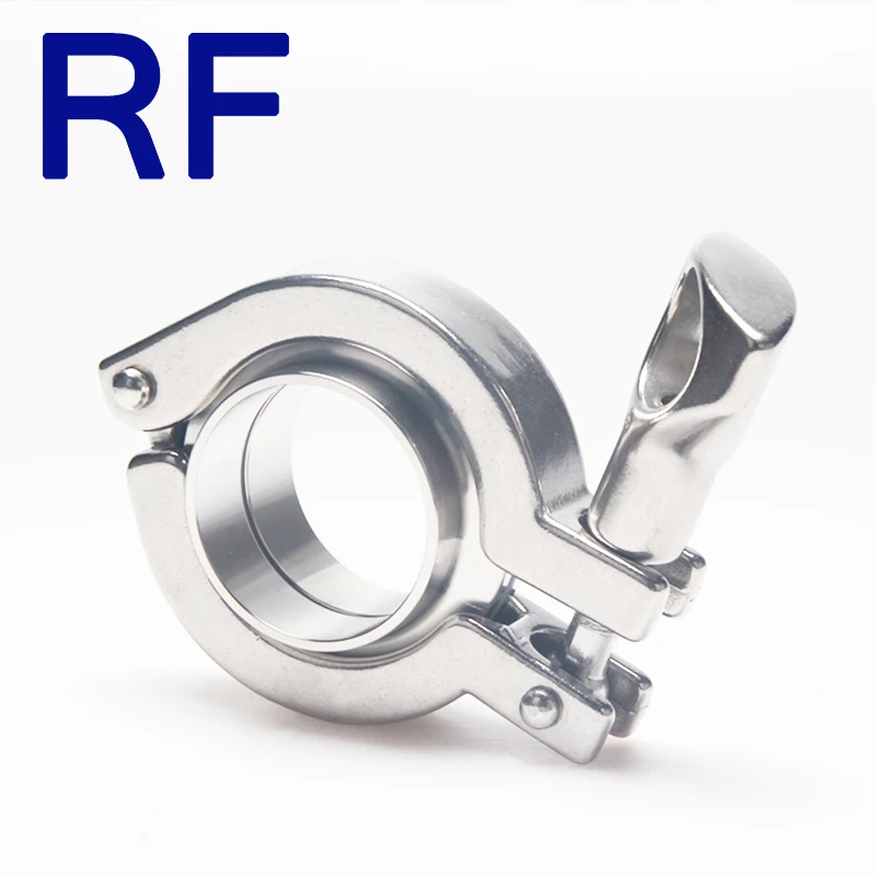 

RF 1.25" Tri Clamp Set Weld Ferrule (L=12.7/21.5/28.6mm) + Clamp + Silicon Sanitary Stainless Steel 304/316L Pipe Fittings
