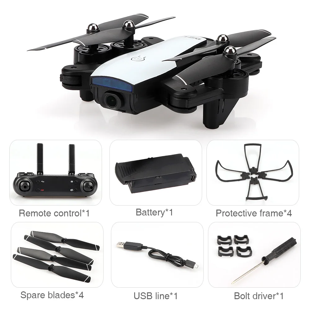 

L107 RC Helicopter Drone with Dual Camera HD 1080P WIFI FPV RC Drone Professional Foldable Quadcopter 20 Minutes Battery Life